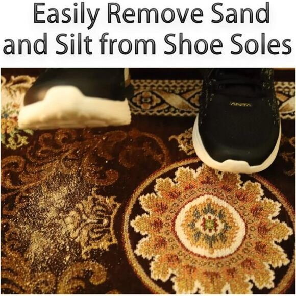 Indoor Doormat, 24”x 36” Super Absorbent Low Profile Mats (Brown) - Picture 5 of 7